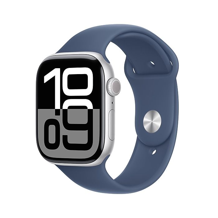 IWatch 11 46mm GPS Silver - Blue Silicon