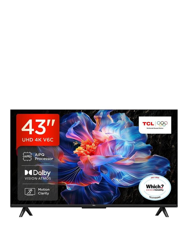 TCL 43” V6C 4K Smart TV
