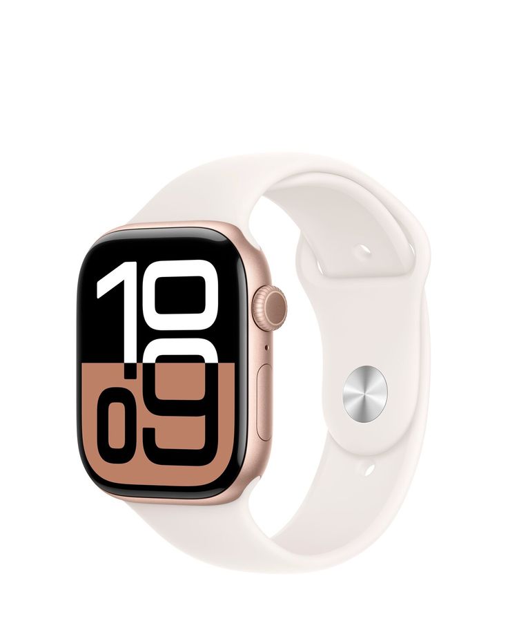 IWatch 11 46MM GPS Rose Gold - Silicon Strap